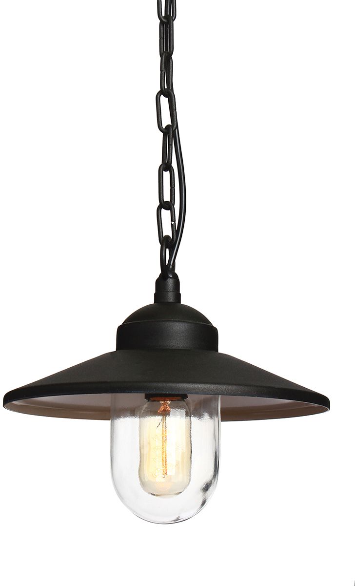 Elstead Lighting Klampenborg závěsné svítidlo 1x W černá KLAMPENBORG8-BK