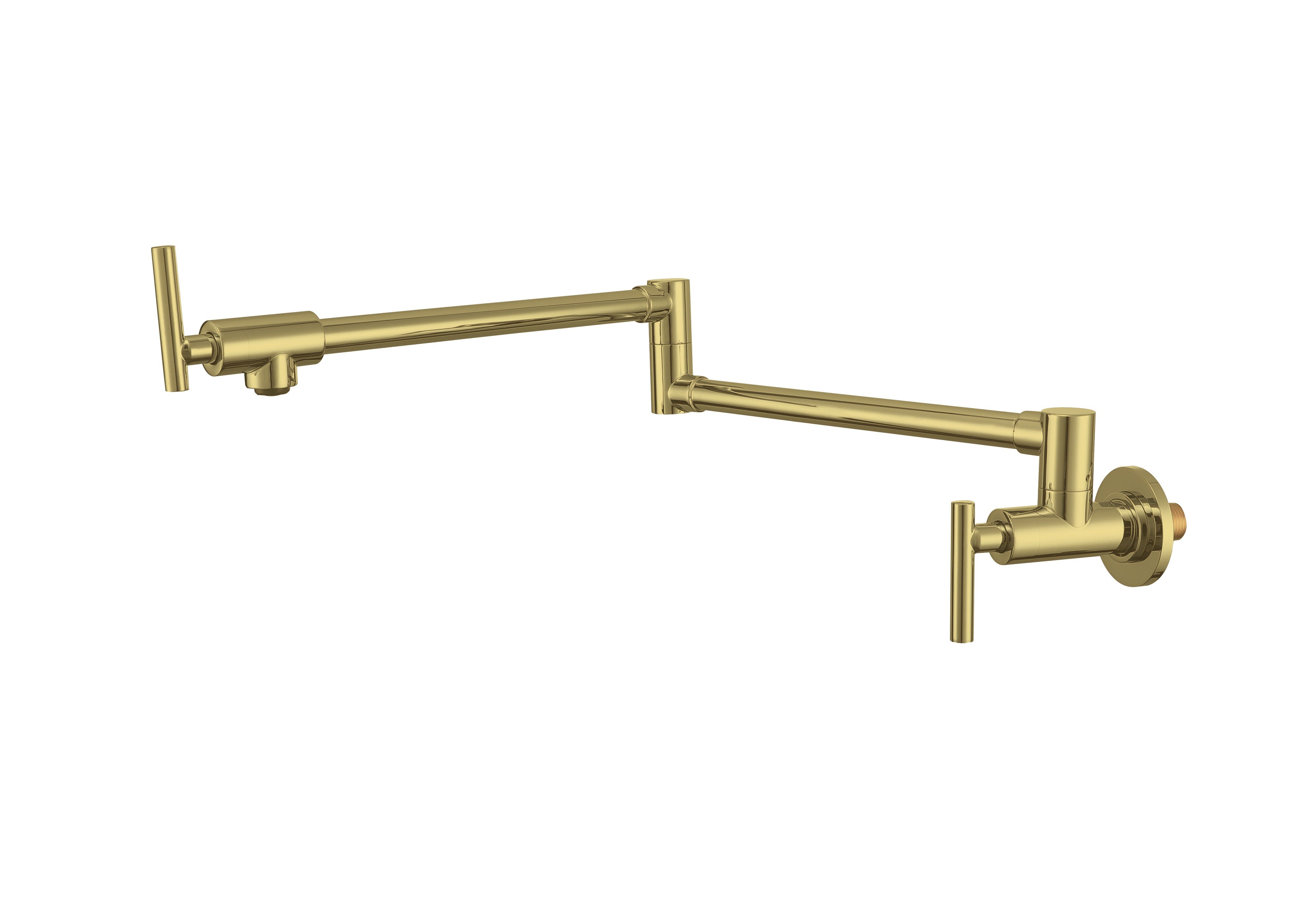 Berg Pot Filler kuchyňská baterie na stěnu zlatá/staré zlato 830135BG