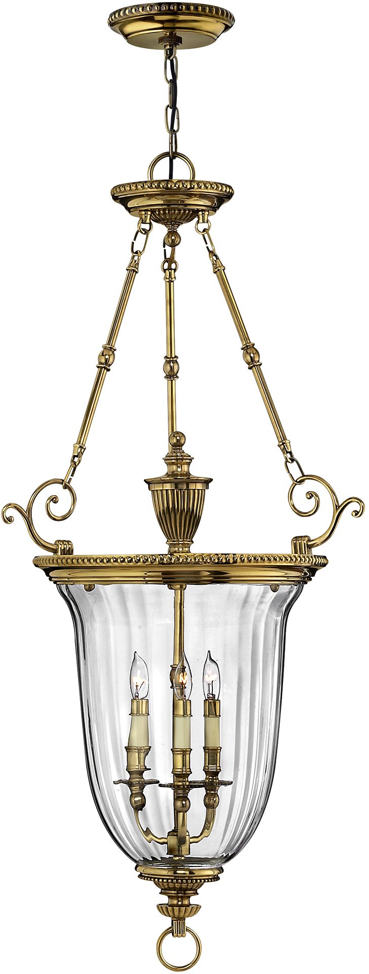 Elstead Lighting Cambridge závěsné svítidlo 3x60 W mosaz HK-CAMBRIDGE-P-L