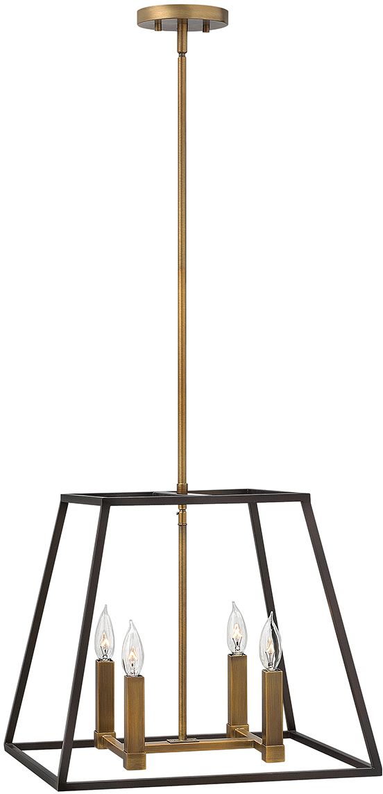 Elstead Lighting Fulton závěsné svítidlo 4x60 W mosaz-hnědá HK-FULTON-4P