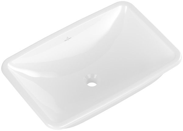 Villeroy & Boch Loop & Friends umyvadlo 67.5x45 cm obdélníkový zápustný bílá 4A660001