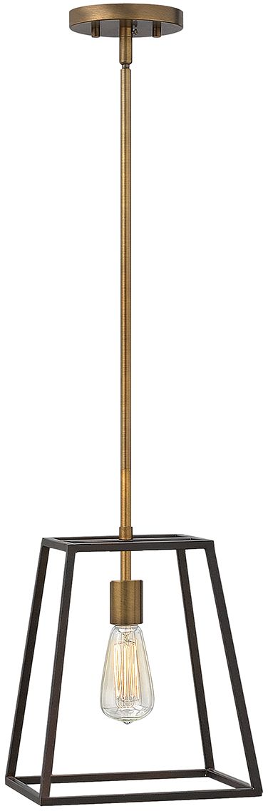 Elstead Lighting Fulton závěsné svítidlo 1x60 W mosaz-hnědá HK-FULTON-P