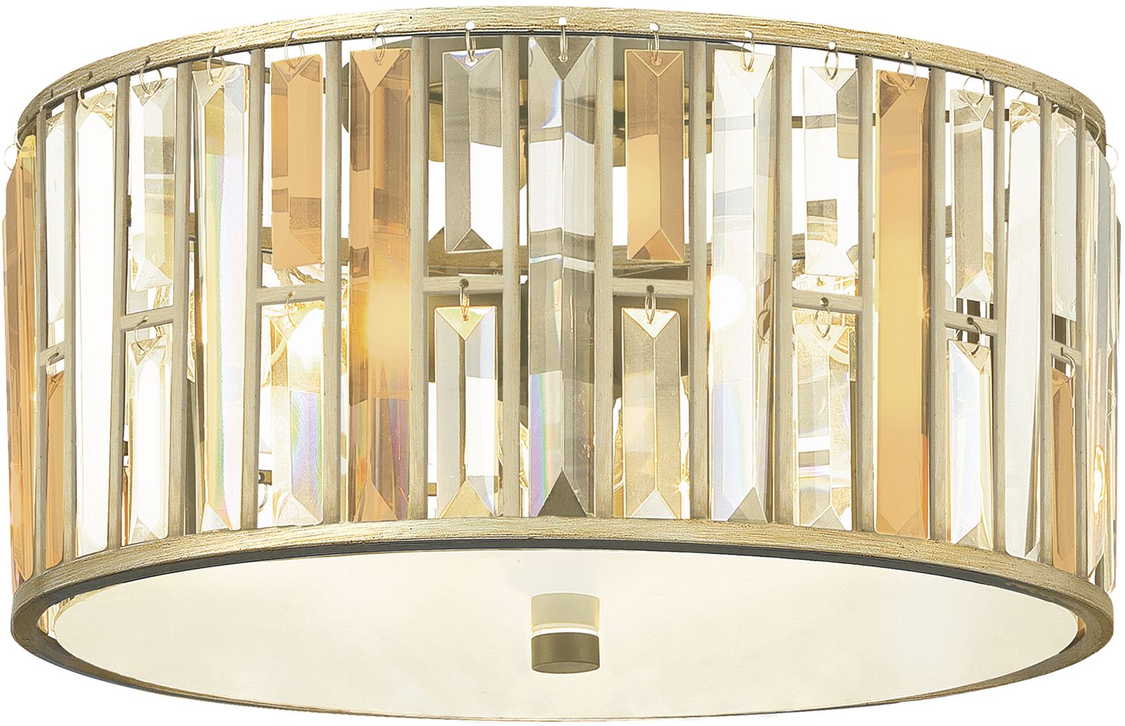 Elstead Lighting Gemma nástěnné svítidlo 3x60 W stříbrná HK-GEMMA-F-SL