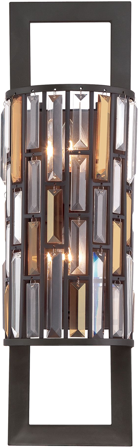 Elstead Lighting Gemma nástěnné svítidlo 2x60 W průhledná-hnědá HK-GEMMA2-B-VBZ