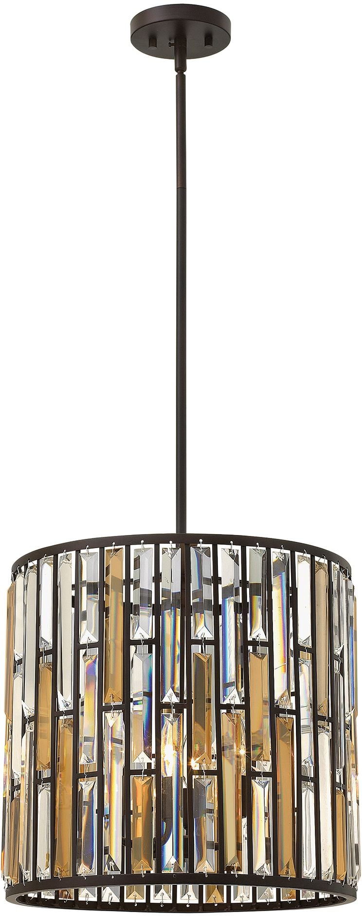 Elstead Lighting Gemma závěsné svítidlo 3x60 W hnědá HK-GEMMA-P-B-VBZ