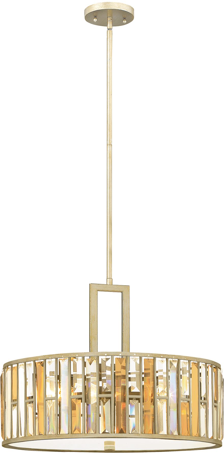 Elstead Lighting Gemma závěsné svítidlo 3x60 W stříbrná HK-GEMMA-P-C-SL