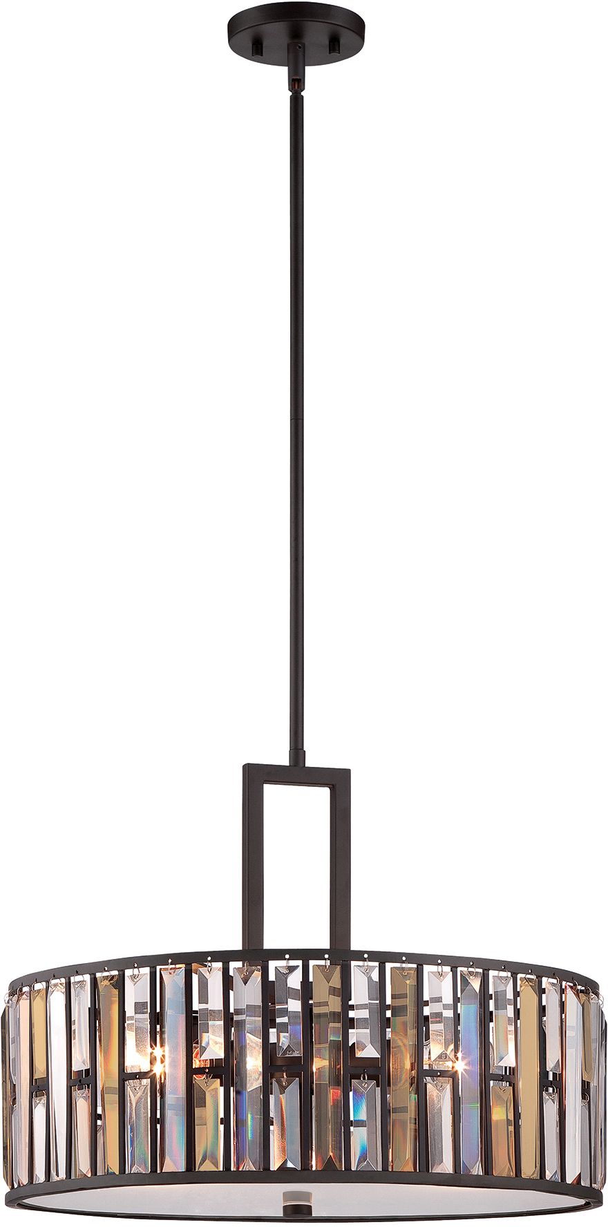 Elstead Lighting Gemma závěsné svítidlo 3x60 W hnědá HK-GEMMA-P-C-VBZ