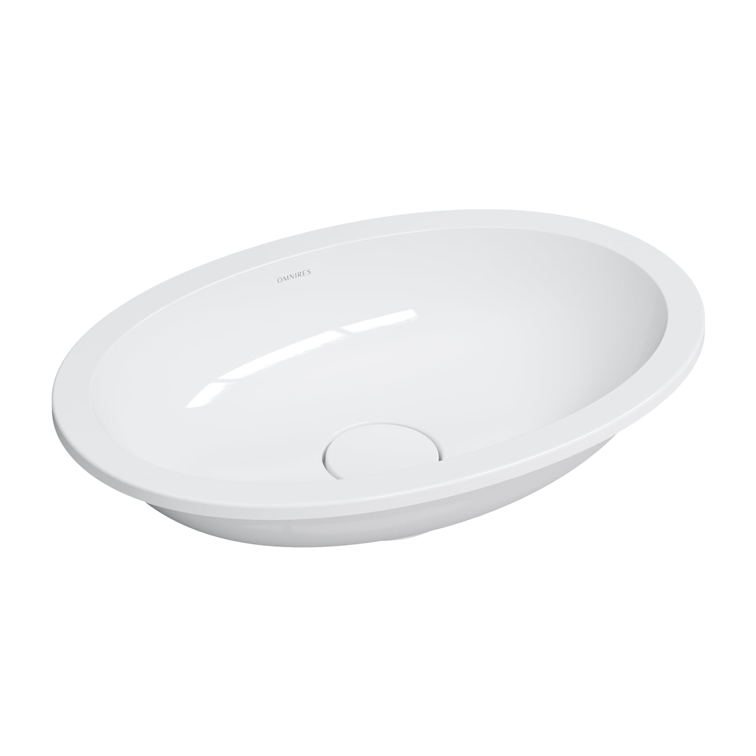 Omnires Shell M+ umyvadlo 48x31 cm oválné pod pult bílá SHELL480UPBP