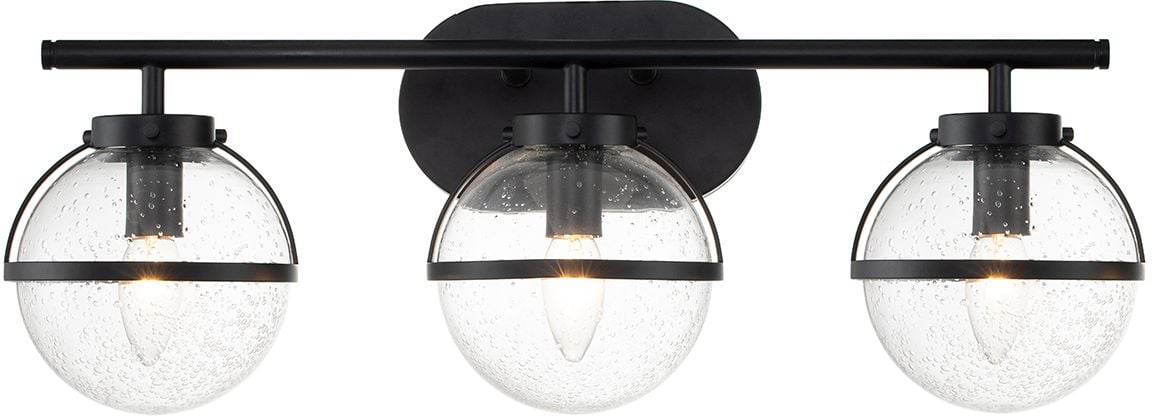 Elstead Lighting Hollis nástěnné svítidlo 3x40 W černá HK-HOLLIS3-C-BK-BATH