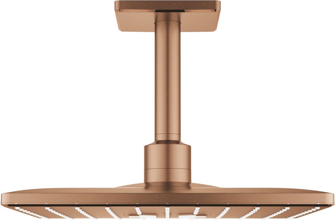 Grohe Rainshower hlavová sprchá s ramenem 31x31 cm čtvercový Brushed Warm Sunset 26481DL0