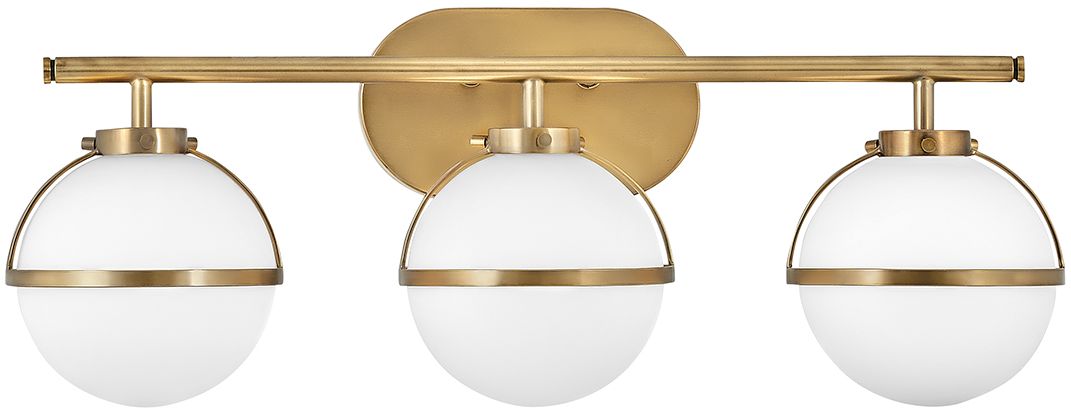 Elstead Lighting Hollis nástěnné svítidlo 3x40 W bílá-mosaz HK-HOLLIS3-O-HB-BATH
