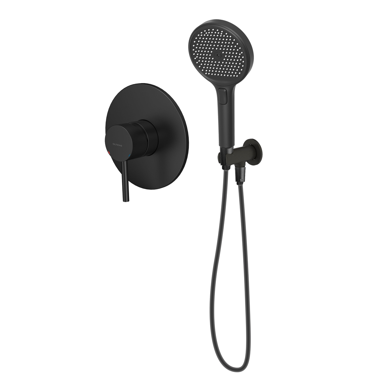 Sada sprchová baterie Oltens Molle 33100300, sprchová hlavice Oltens Luva EasyClick 37109300, 39304300, 37200300