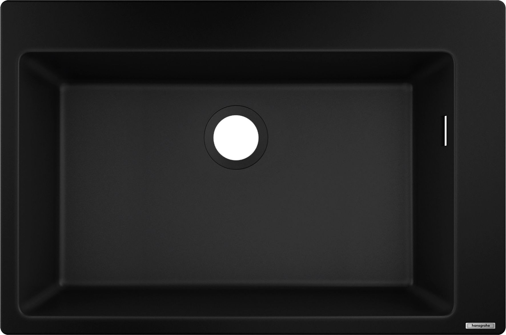 Hansgrohe S 51 granitový dřez 77x51 cm černá 43313170