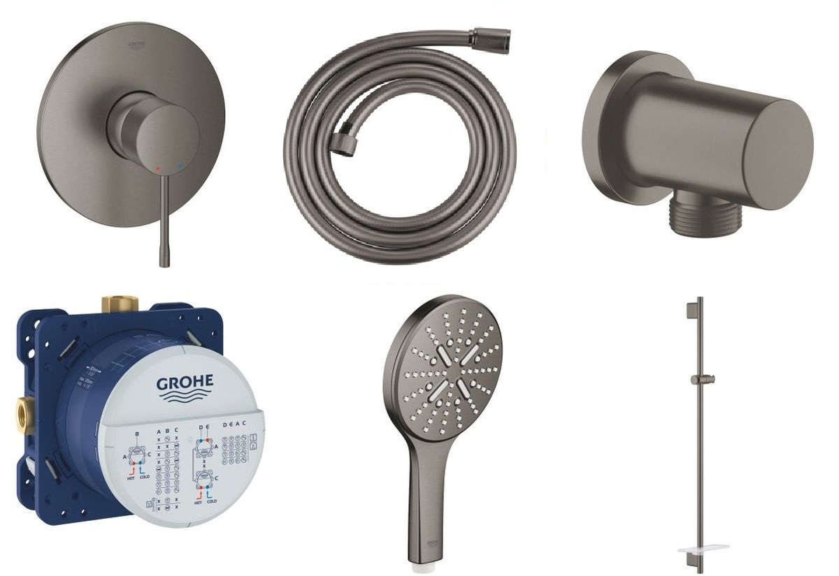 Sada sprchová baterie Grohe Essence 24057AL1, sprchová tyč Grohe Rainshower 26603AL0, 26574AL0, 27057AL0, 35600000, 28388A01