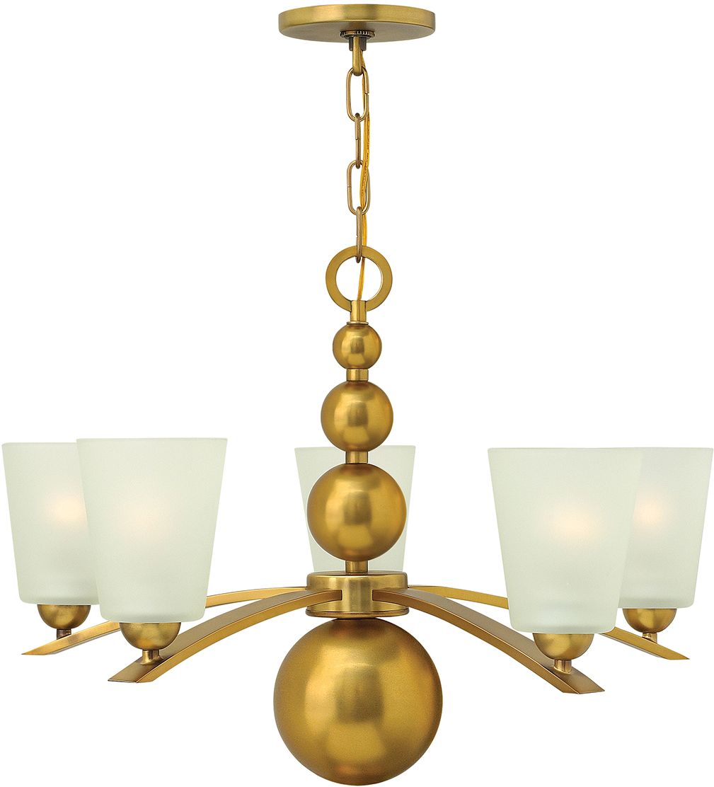 Elstead Lighting Zelda závěsné svítidlo 5x60 W mosaz HK-ZELDA5-VS