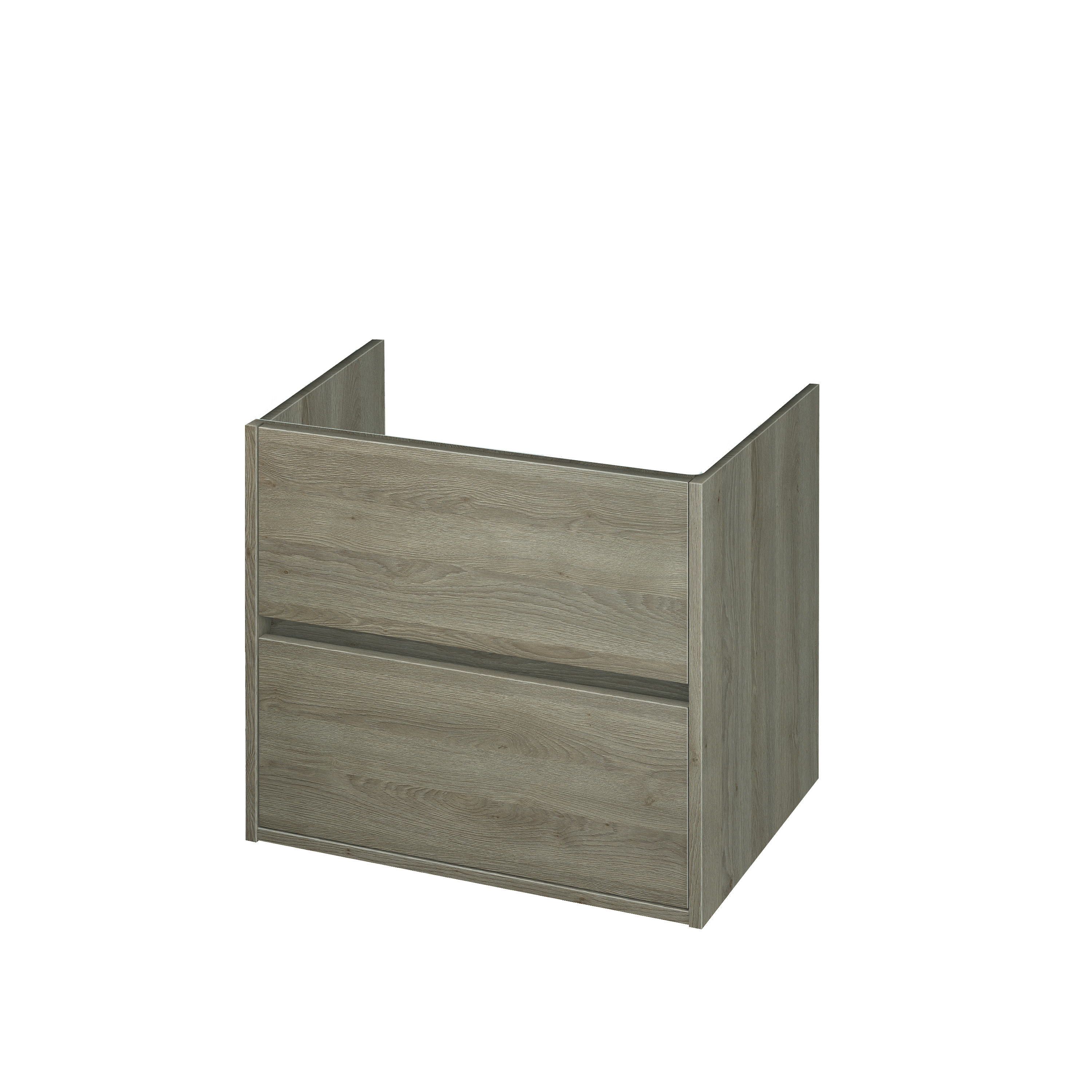Cersanit Creya skříňka 59.4x44.7x53.3 cm pod umyvadlo závěsná dub S598-032