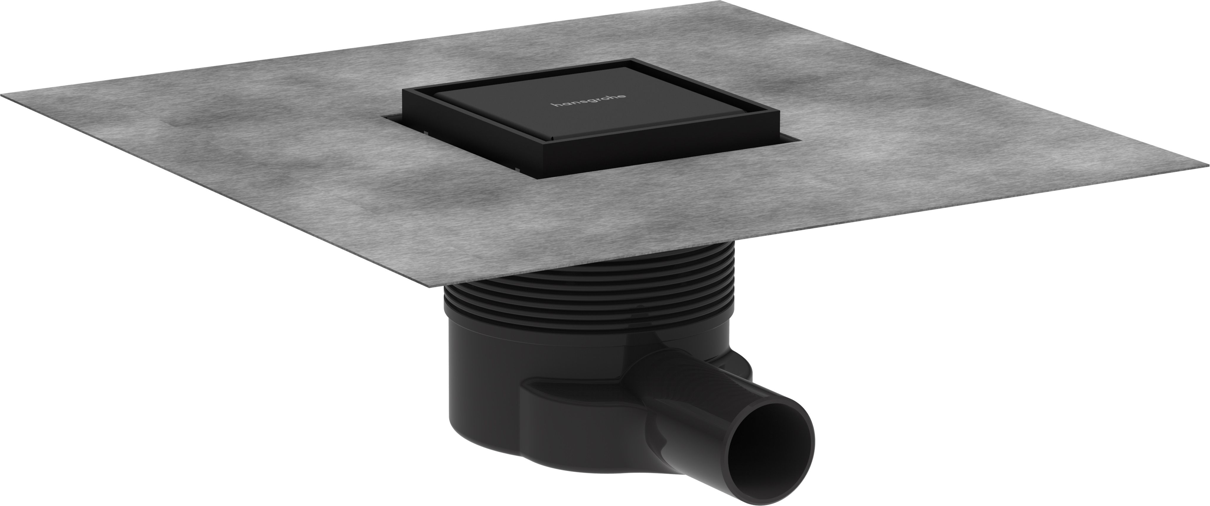Hansgrohe RainDrain Brilliance sprchový odtok 10 cm černá 56250670