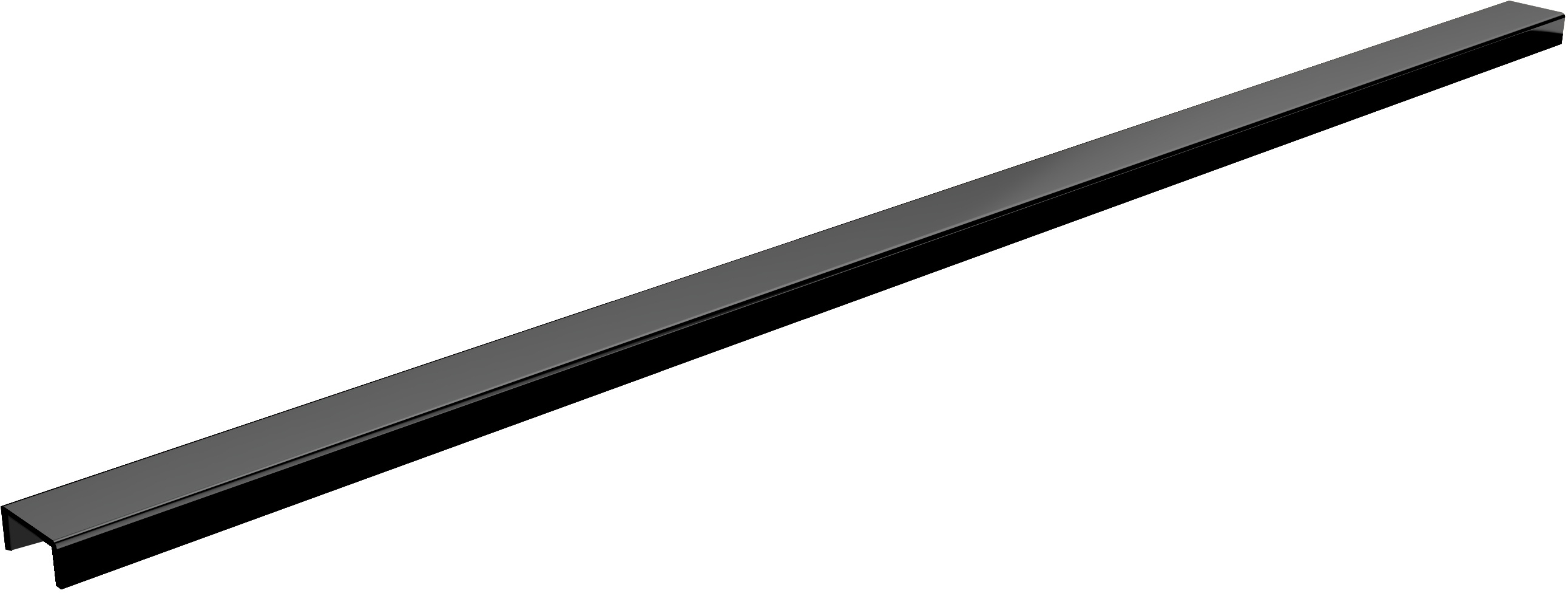 Schedpol Slim Black Range kryt lineárního odtoku 80 cm černá 10.052/SLX/DPCM