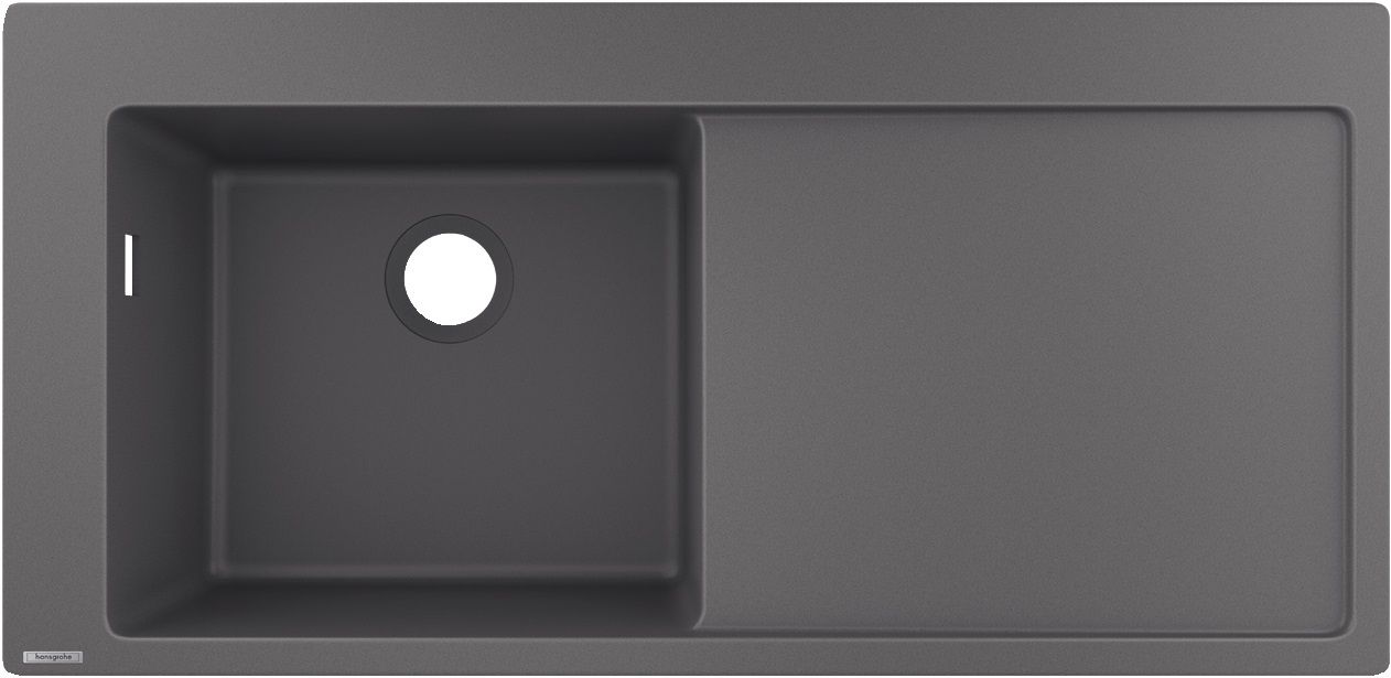 Hansgrohe S 51 granitový dřez 105x41.5 cm šedá/grafitová/onyx 43330290