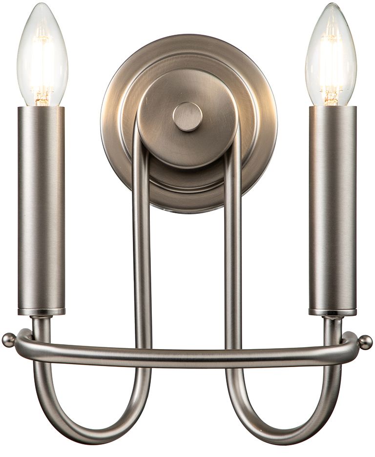 Elstead Lighting Capitol Hill nástěnné svítidlo 2x40 W nikl KL-CAPITOL-HILL2-BN