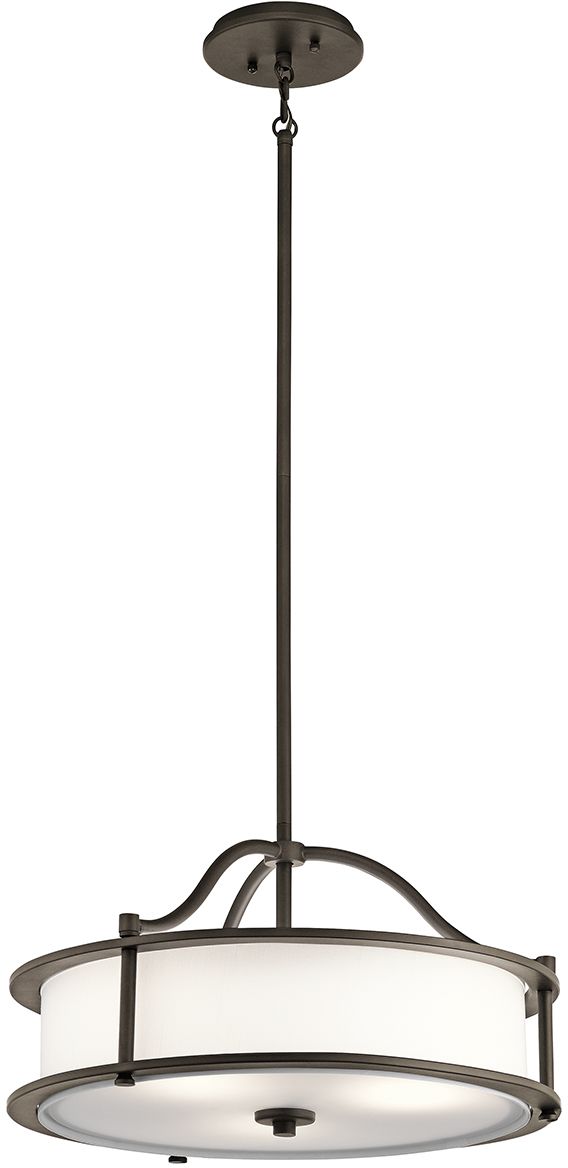 Elstead Lighting Emory závěsné svítidlo 3x60 W hnědá KL-EMORY-P-S-OZ