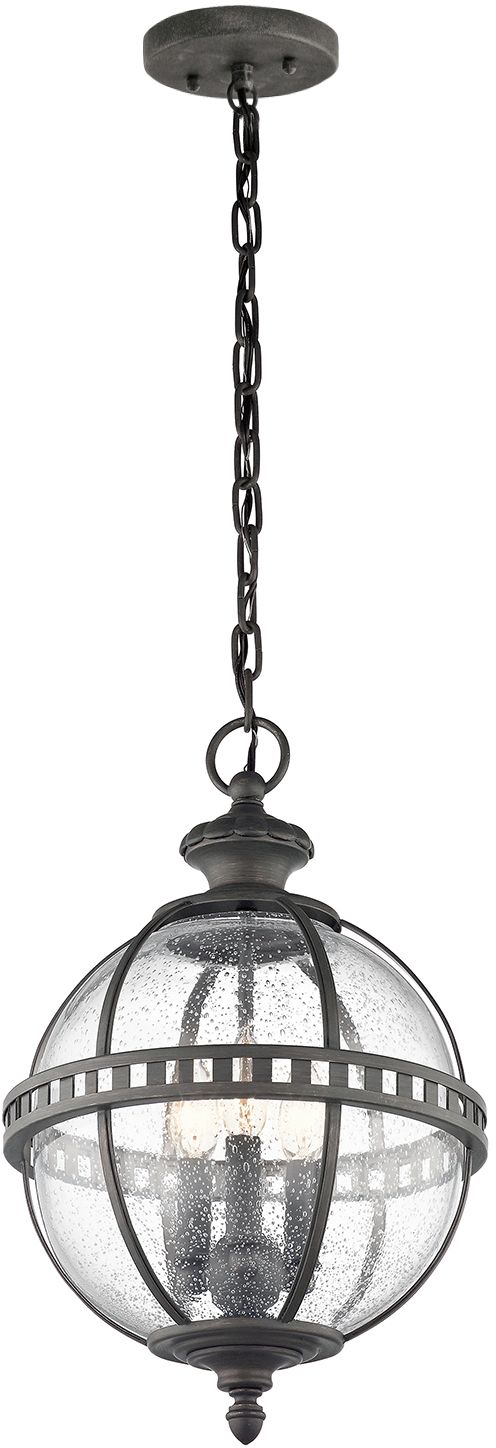 Elstead Lighting Halleron závěsné svítidlo 3x40 W šedá-hnědá KL-HALLERON-8M