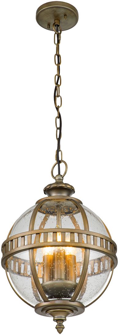 Elstead Lighting Halleron závěsné svítidlo 3x40 W hnědá KL-HALLERON-8M-BU