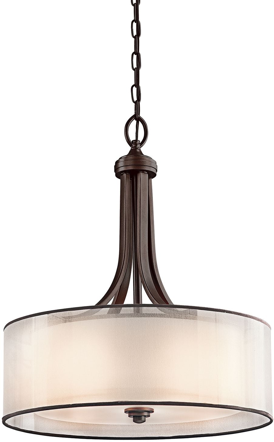 Elstead Lighting Lacey závěsné svítidlo 4x40 W hnědá-krémová KL-LACEY-P-L-MB