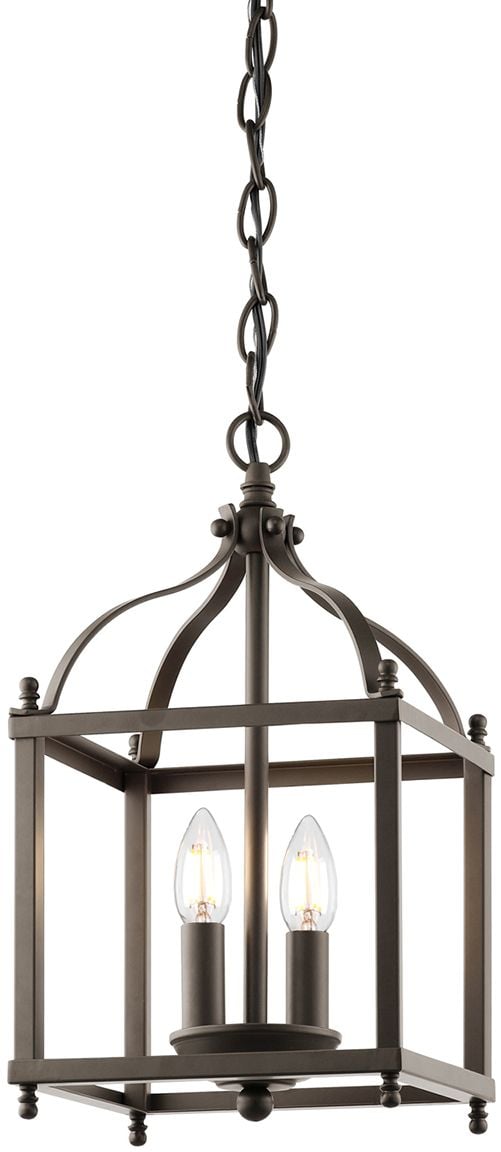 Elstead Lighting Larkin závěsné svítidlo 2x60 W hnědá KL-LARKIN-P-S-OZ
