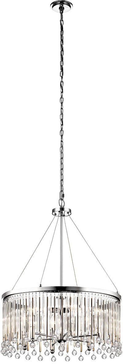 Elstead Lighting Piper závěsné svítidlo 6x60 W chrom KL-PIPER-6P-PC