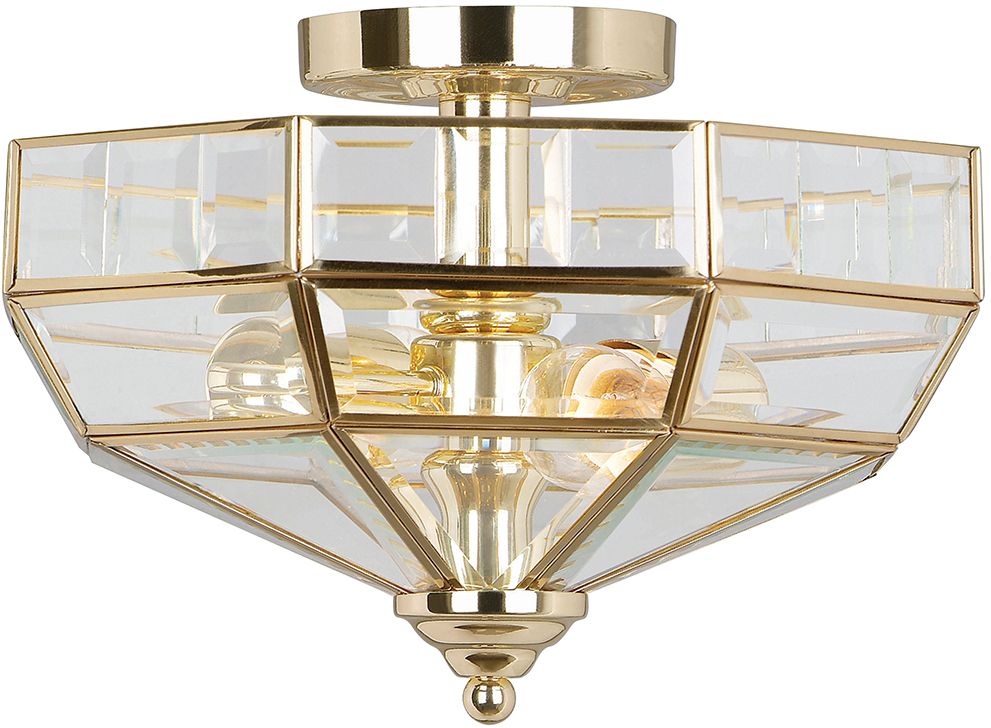 Elstead Lighting Old Park stropní světlo 2x60 W mosaz OLD-PARK-PB