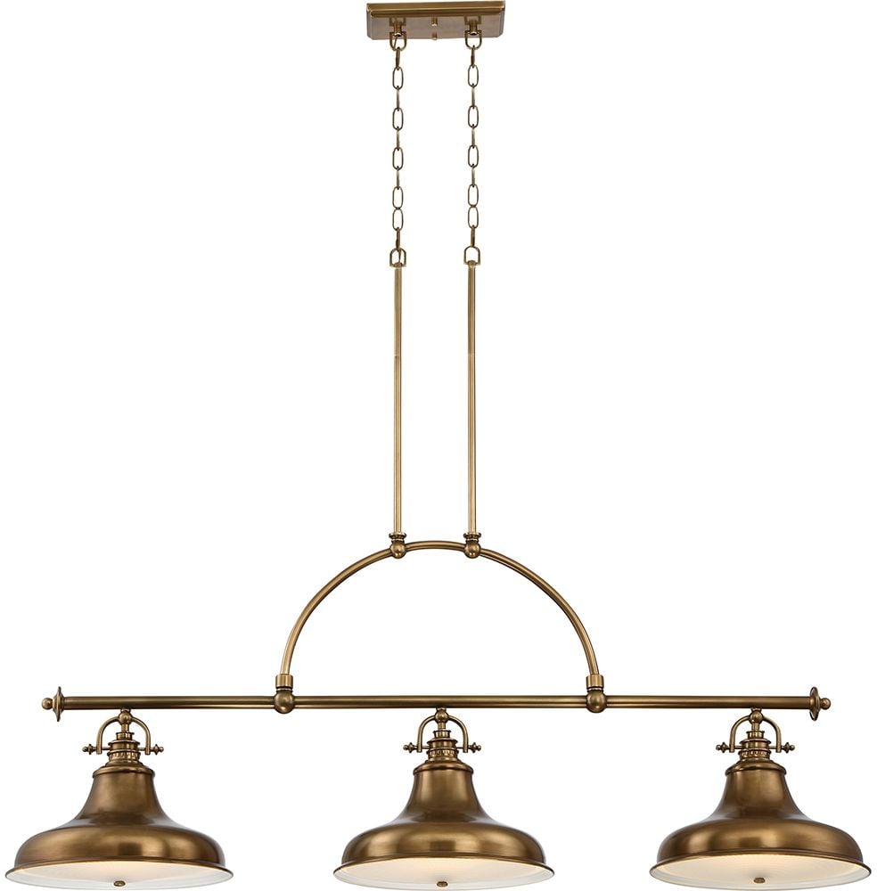 Elstead Lighting Emery závěsné svítidlo 3x60 W mosaz QZ-EMERY3P-WS