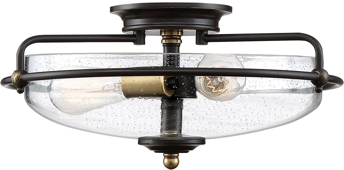 Elstead Lighting Griffin stropní světlo 3x60 W mosaz-hnědá QZ-GRIFFIN-F-C-PNAB