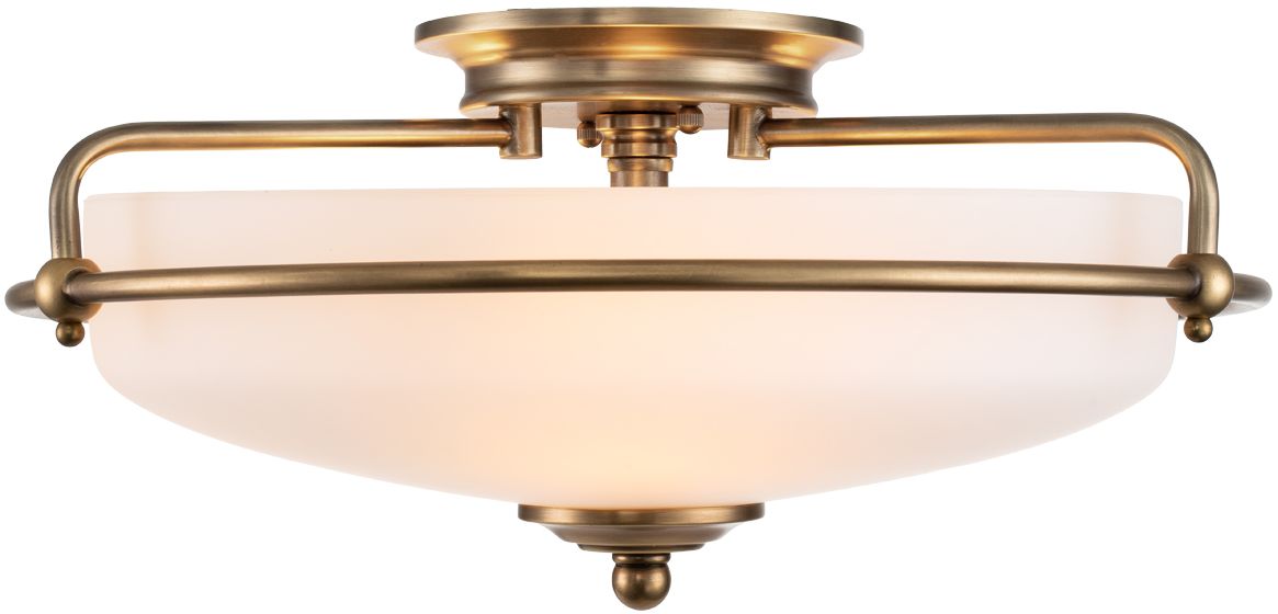 Elstead Lighting Griffin stropní světlo 3x60 W mosaz QZ-GRIFFIN-F-WS