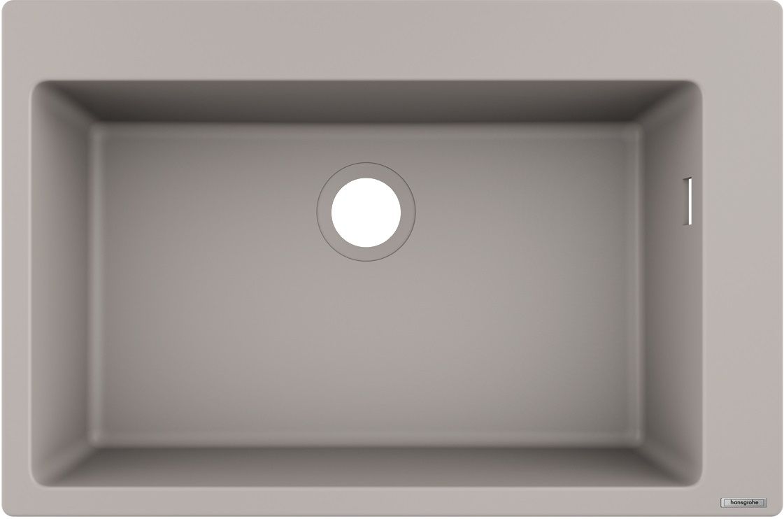 Hansgrohe S 51 granitový dřez 77x51 cm šedá/grafitová/onyx 43313380
