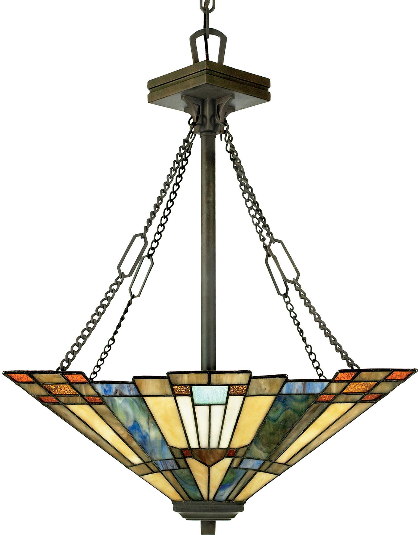 Elstead Lighting Inglenook závěsné svítidlo 3x60 W hnědá QZ-INGLENOOK-P-B
