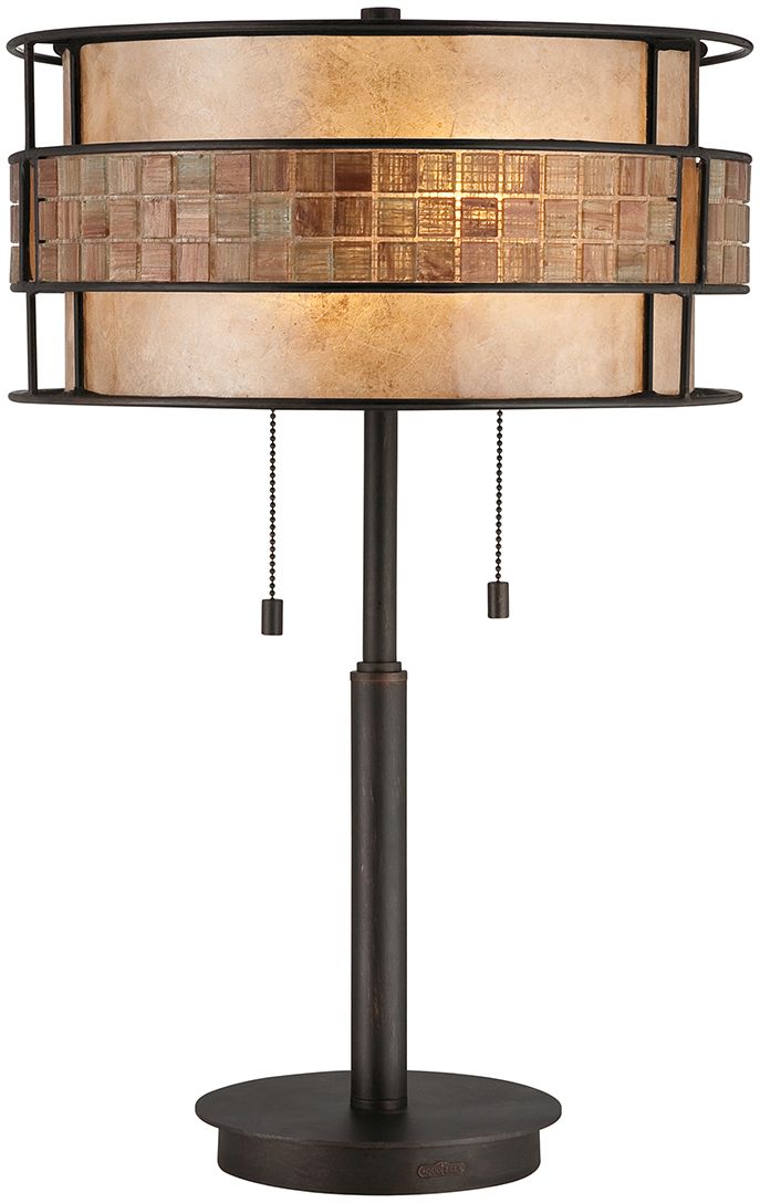 Elstead Lighting Laguna stolní lampa 2x60 W měděná QZ-LAGUNA-TL