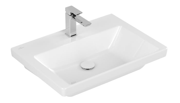 Villeroy & Boch Subway 3.0 umyvadlo 65x47 cm obdélníkový nábytkový bílá 4A7066R1