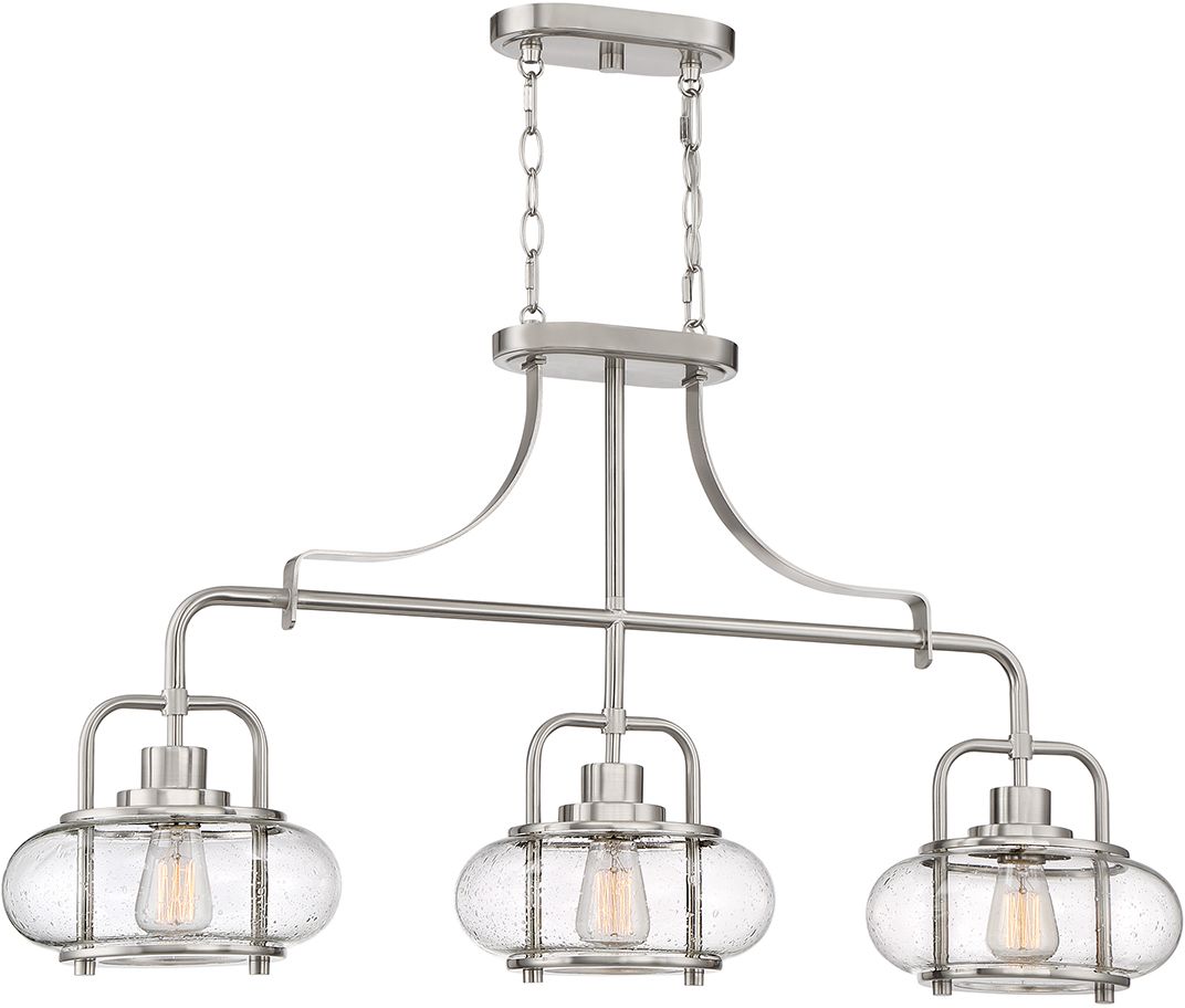Elstead Lighting Trilogy závěsné svítidlo 3x60 W nikl QZ-TRILOGY-ISLE-BN