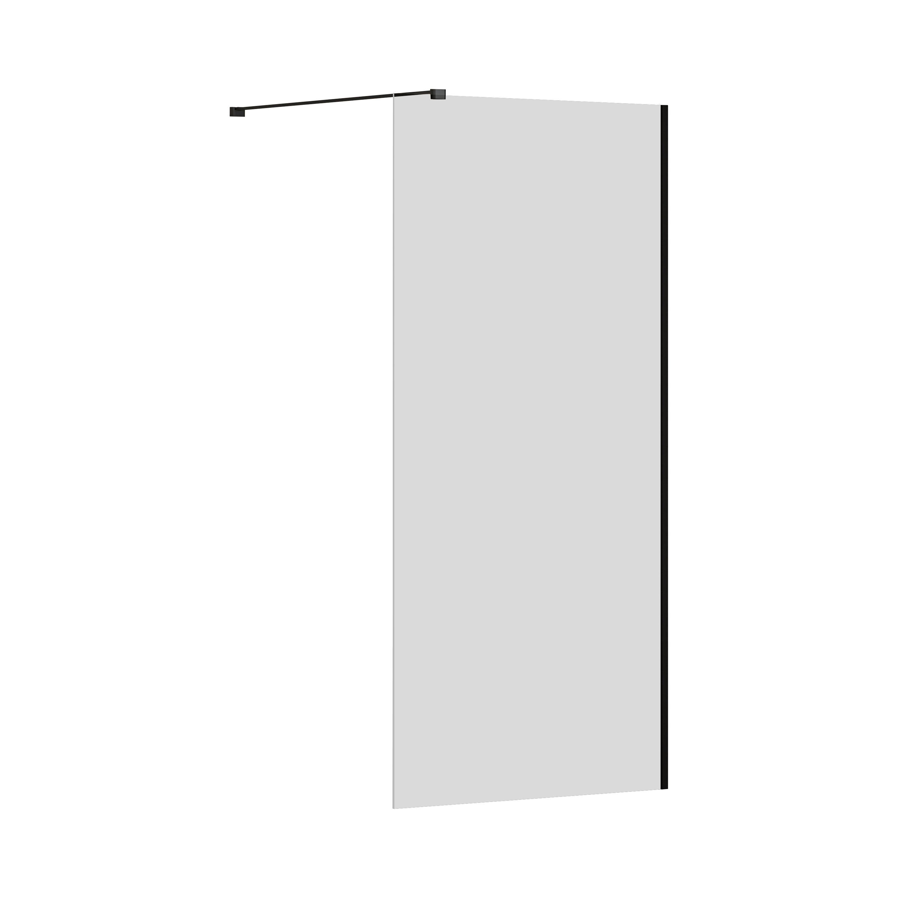 Ravak Walk in Wall Air sprchová zástěna walk-in 90 cm černá matný/průhledné sklo GW9W70300Z1C