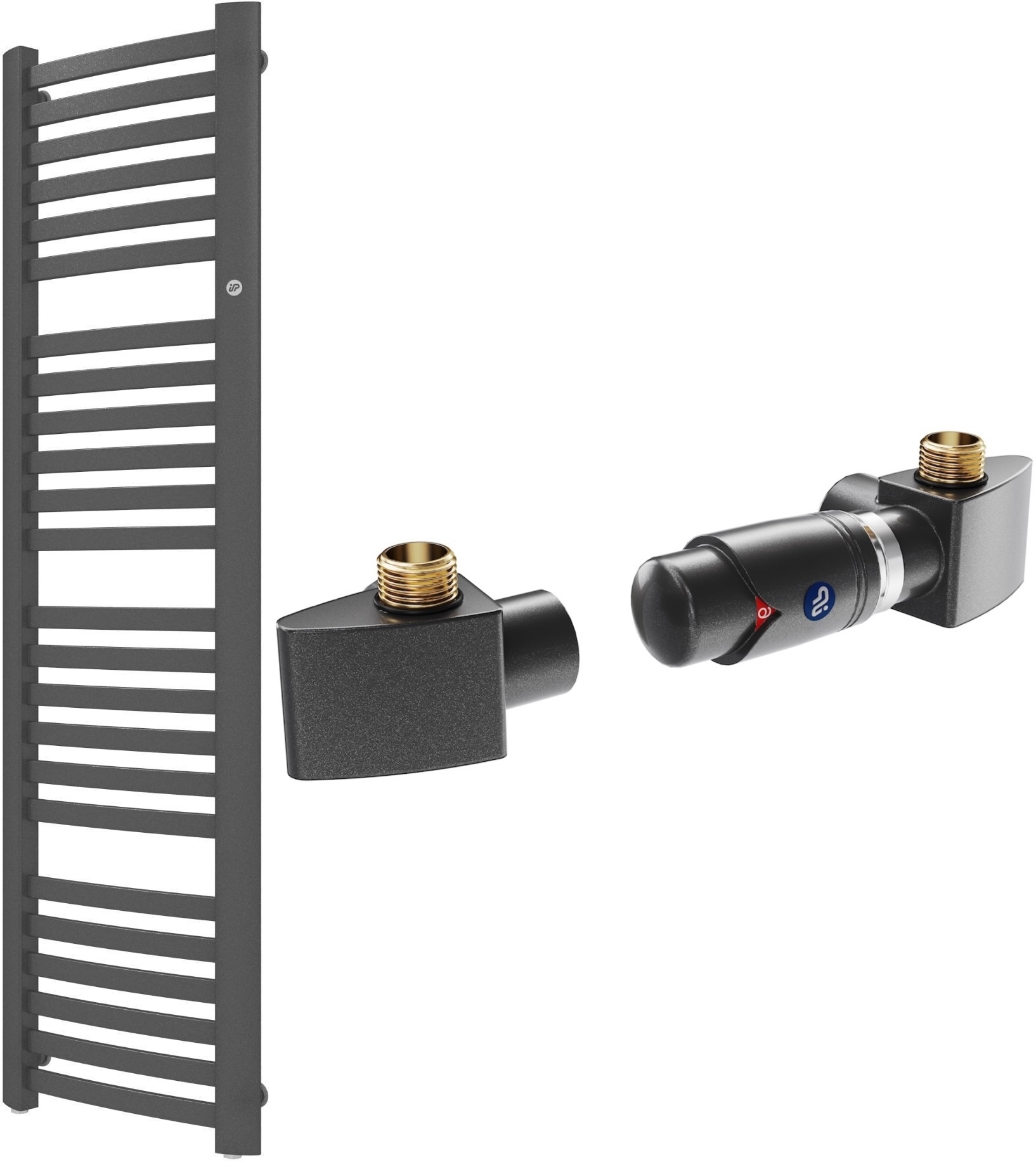 Sada koupelnový radiátor Instal Projekt Retto RET-40/140C12, termostatická sada Instal Projekt Z17 606400001C12