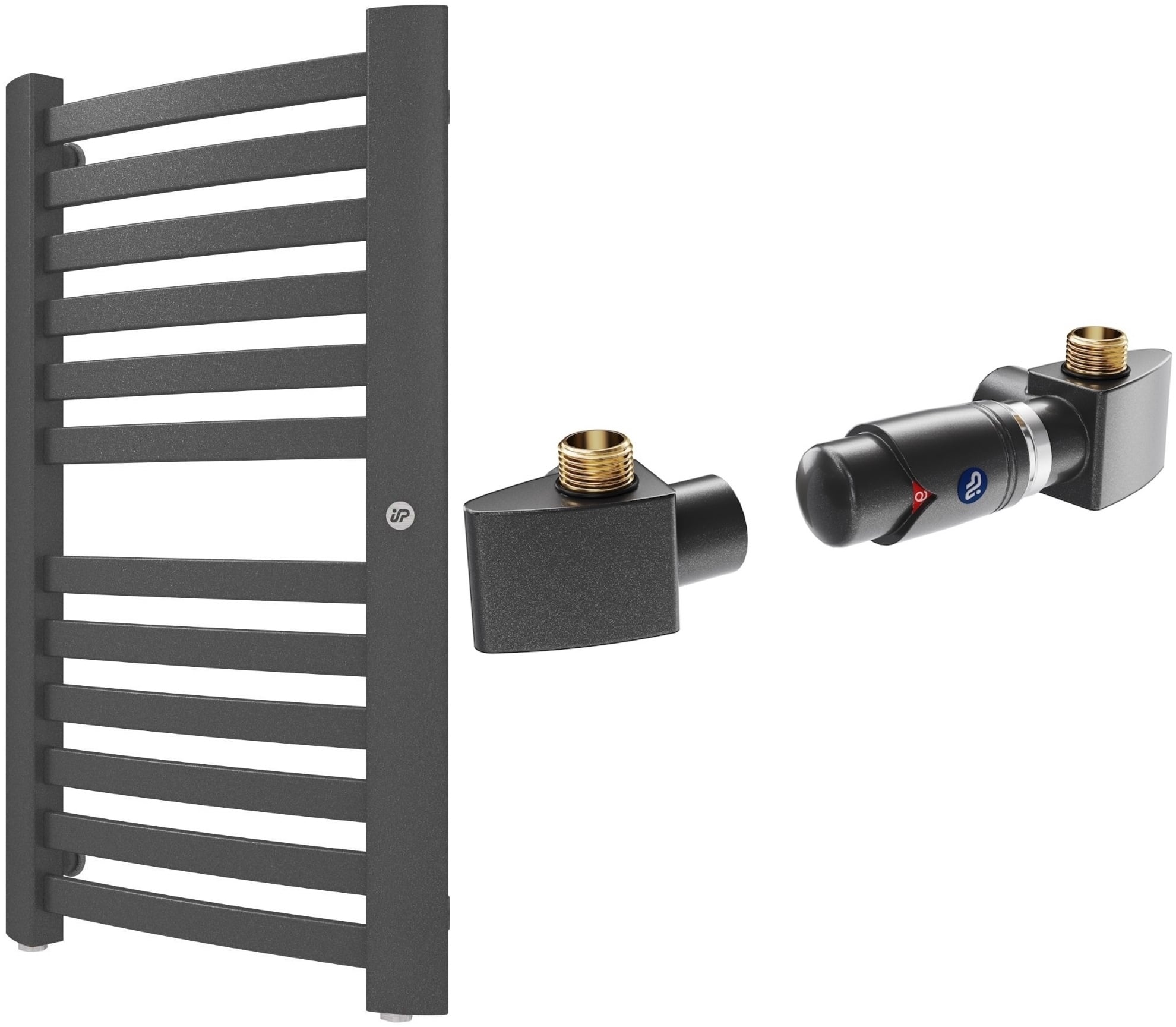 Sada koupelnový radiátor Instal Projekt Retto RET-40/70C12, termostatická sada Instal Projekt Z17 606400001C12
