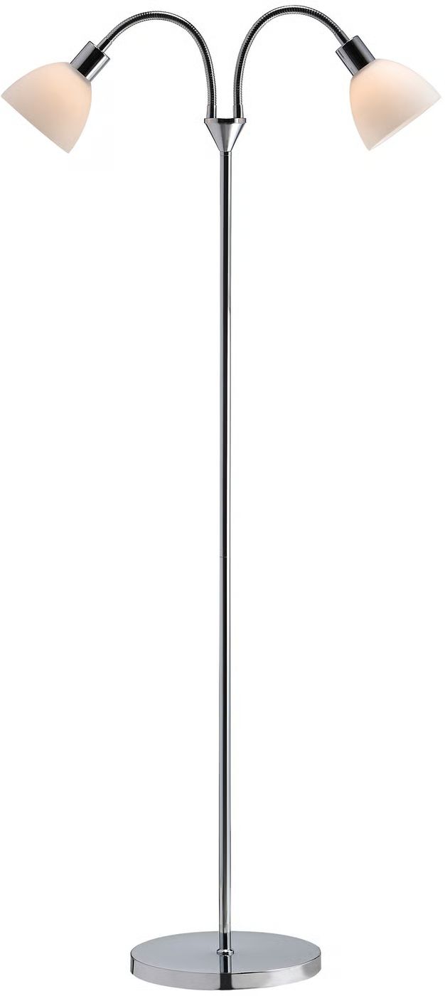 Nordlux Ray stojací lampa 2x25 W chrom-opálová 63224033