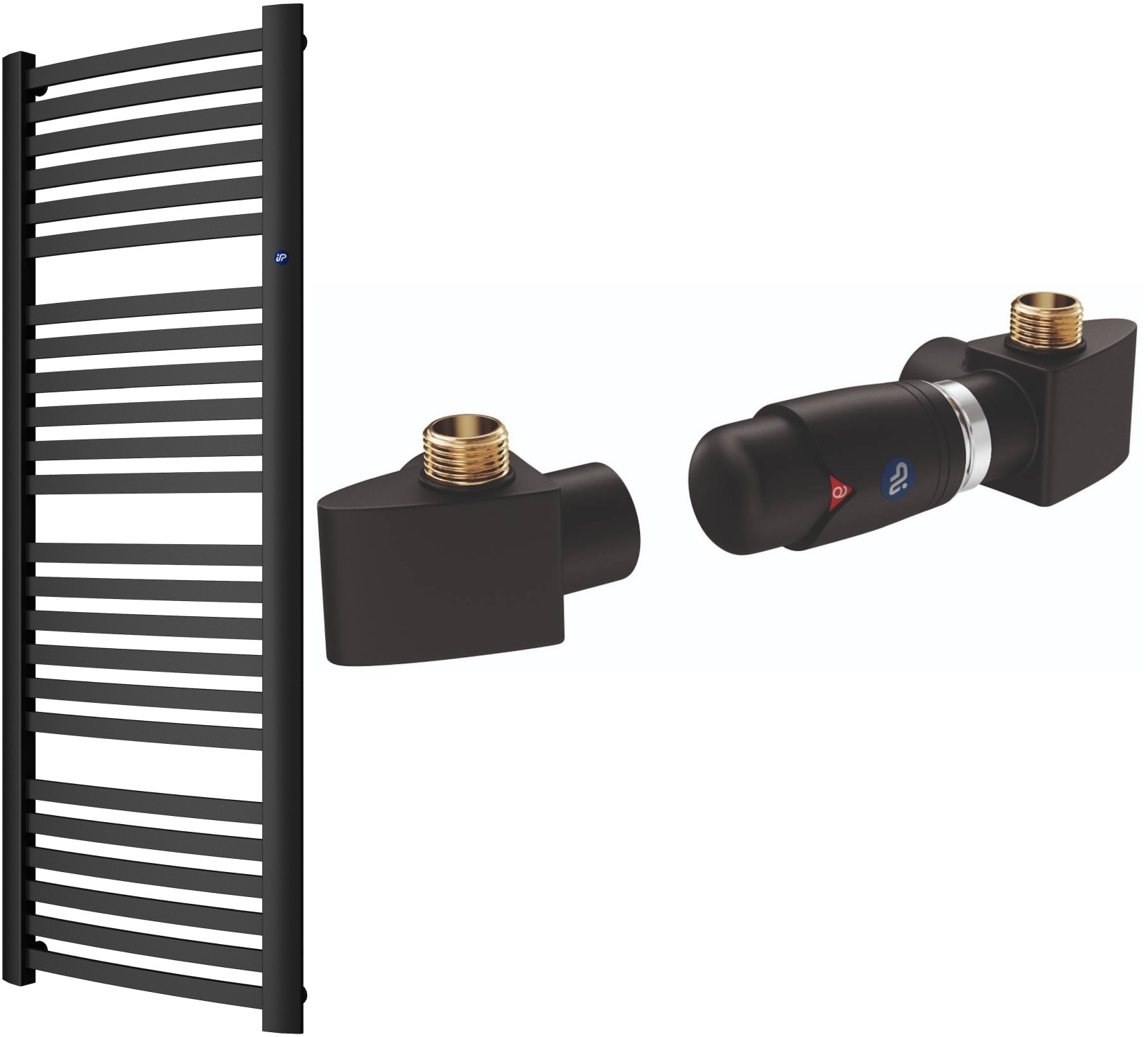 Sada koupelnový radiátor Instal Projekt Retto RET-50/140C31, termostatická sada Instal Projekt Z17 606400001C31