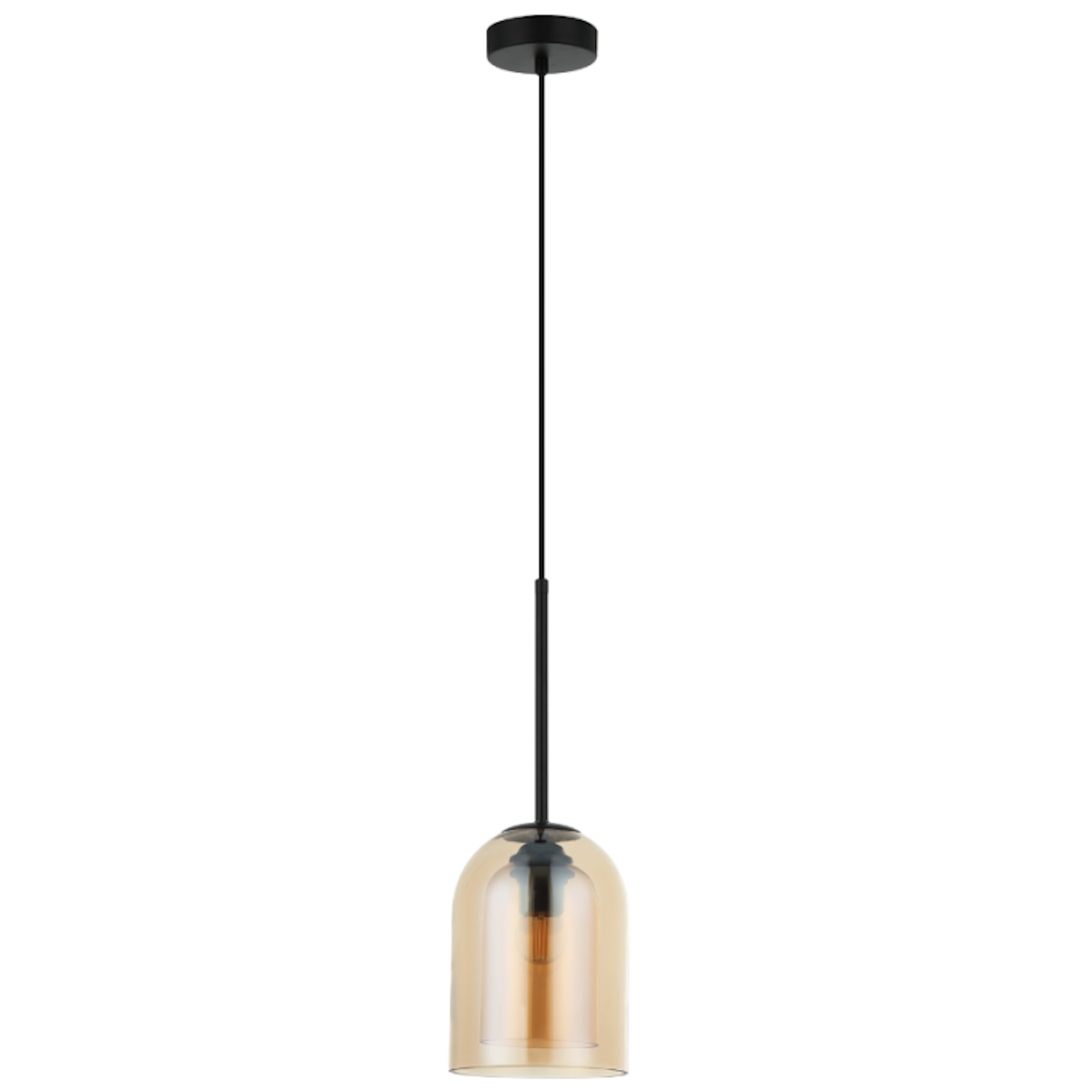 Light Prestige Elaris závěsné svítidlo 1x15 W jantarová LP-8103/1P AM