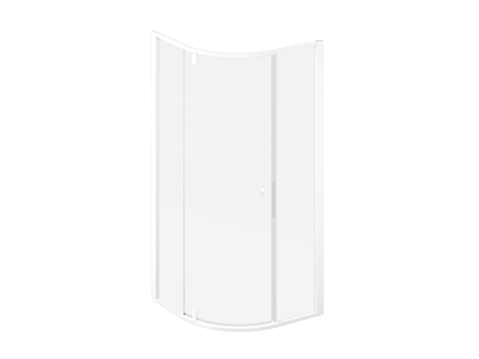 Ravak Nexty sprchový kout 100x100 cm půlkulatá bílá matný/průhledné sklo 3O6AAE01Z1