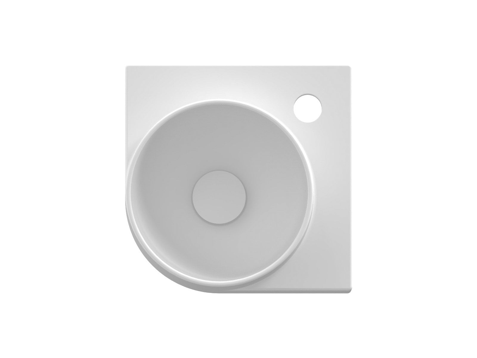 Ravak Yard umyvadlo 28x28 cm rohové klasický-nábytkový bílá XJX0E228001