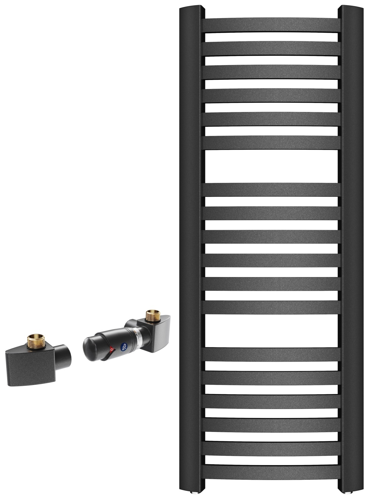 Sada koupelnový radiátor Instal Projekt Retto RET-40/110C12, termostatická sada Instal Projekt Z17 606400001C12