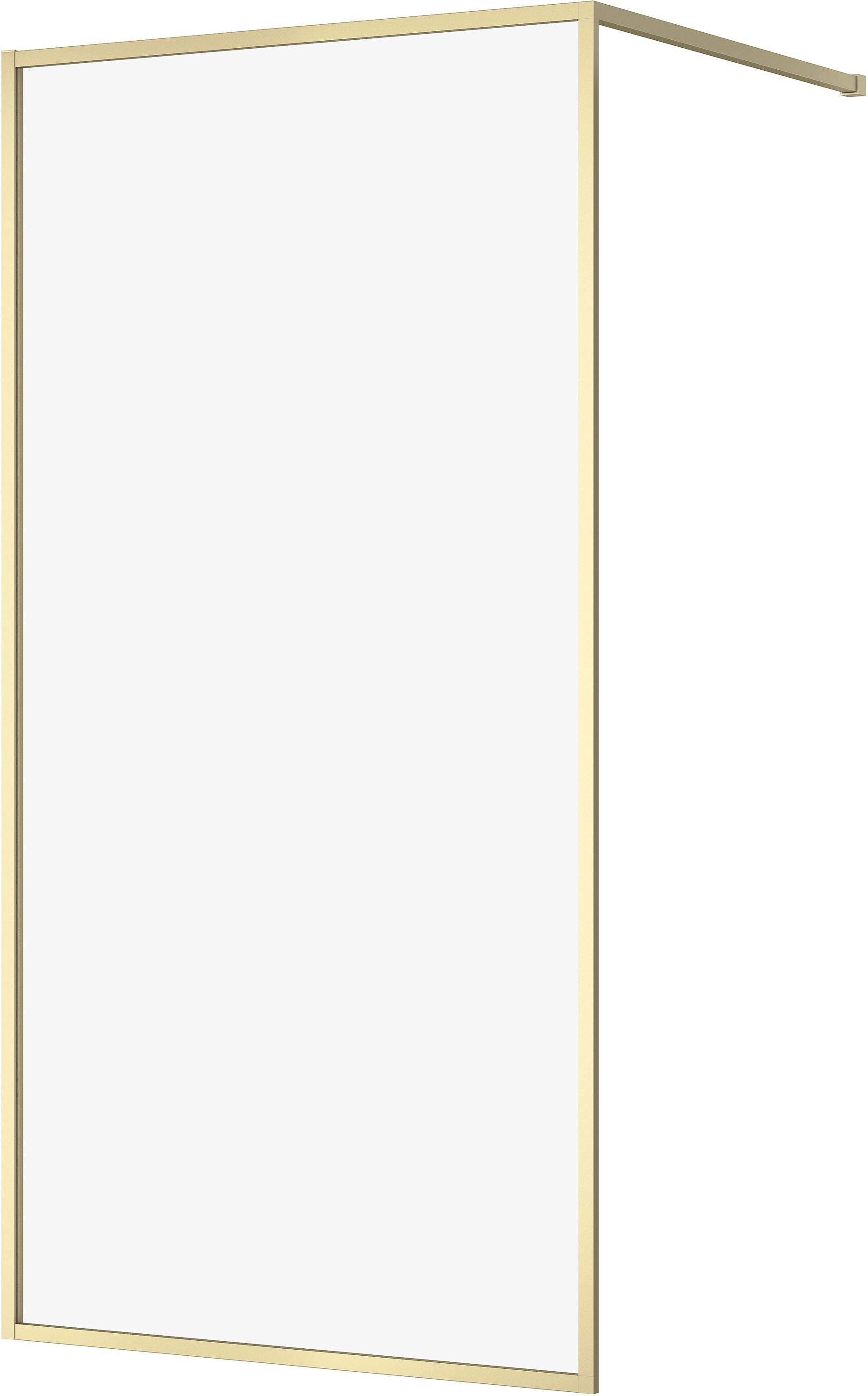 Cersanit Larga sprchová zástěna walk-in 100 cm zlatá matný/průhledné sklo S164-073