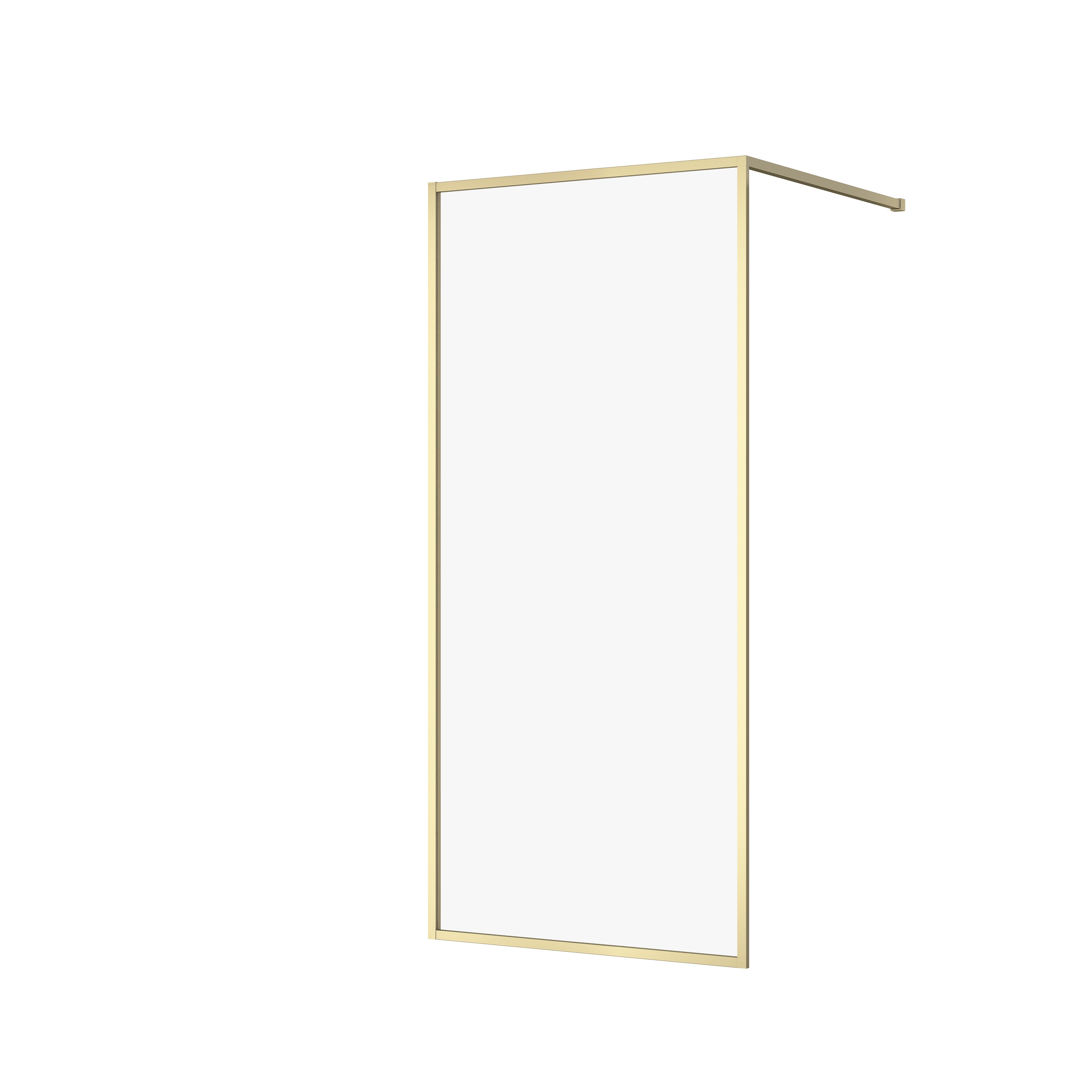 Cersanit Larga sprchová zástěna walk-in 90 cm zlatá matný/průhledné sklo S164-072